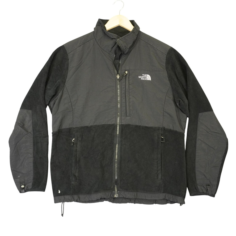 The North Face Denali Jacket Womens XL Black Polartec Fleece Full Zip Coat